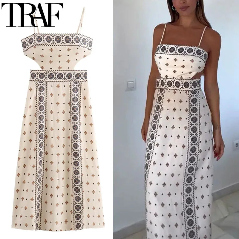 Vestido Midi Summer Estampa Glamour