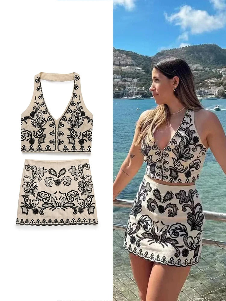 Conjunto Amelia com bordado