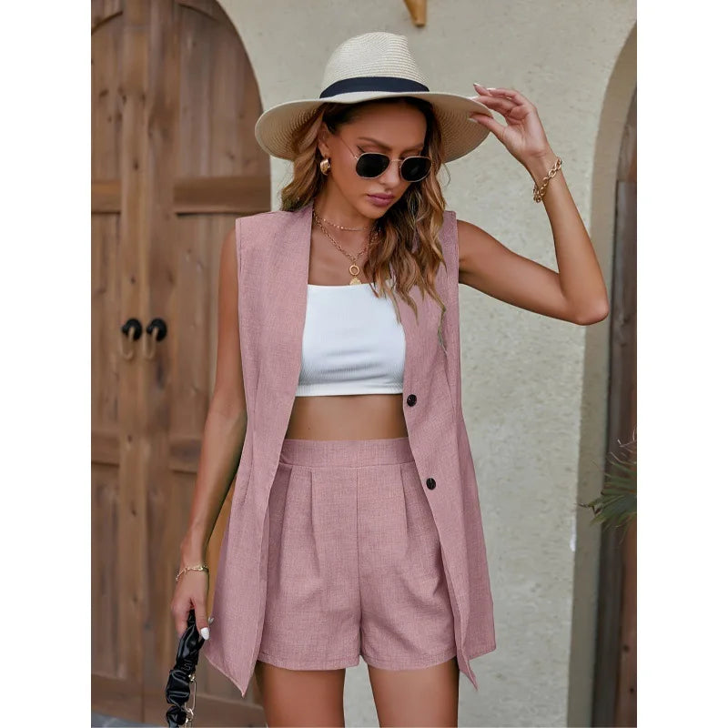 Alfaiataria Emma Colete e Shorts