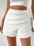 Shorts Maya com Detalhe Frente Pregueada